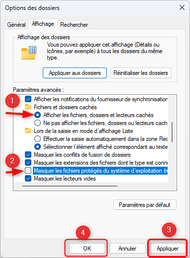 Cette astuce Windows révèle des dossiers que le système vous dissimule 3 formidablelife afficher fichiers et dossiers masques 3
